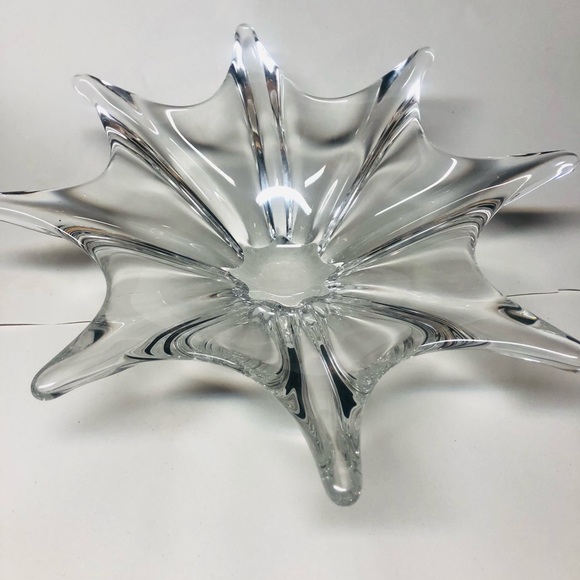 BACCARAT STELLA STARFISH LARGE DISH BOWL DISCONTINUED HEAVY BEAUTIFUL UNIQUE - Picture 11 of 13